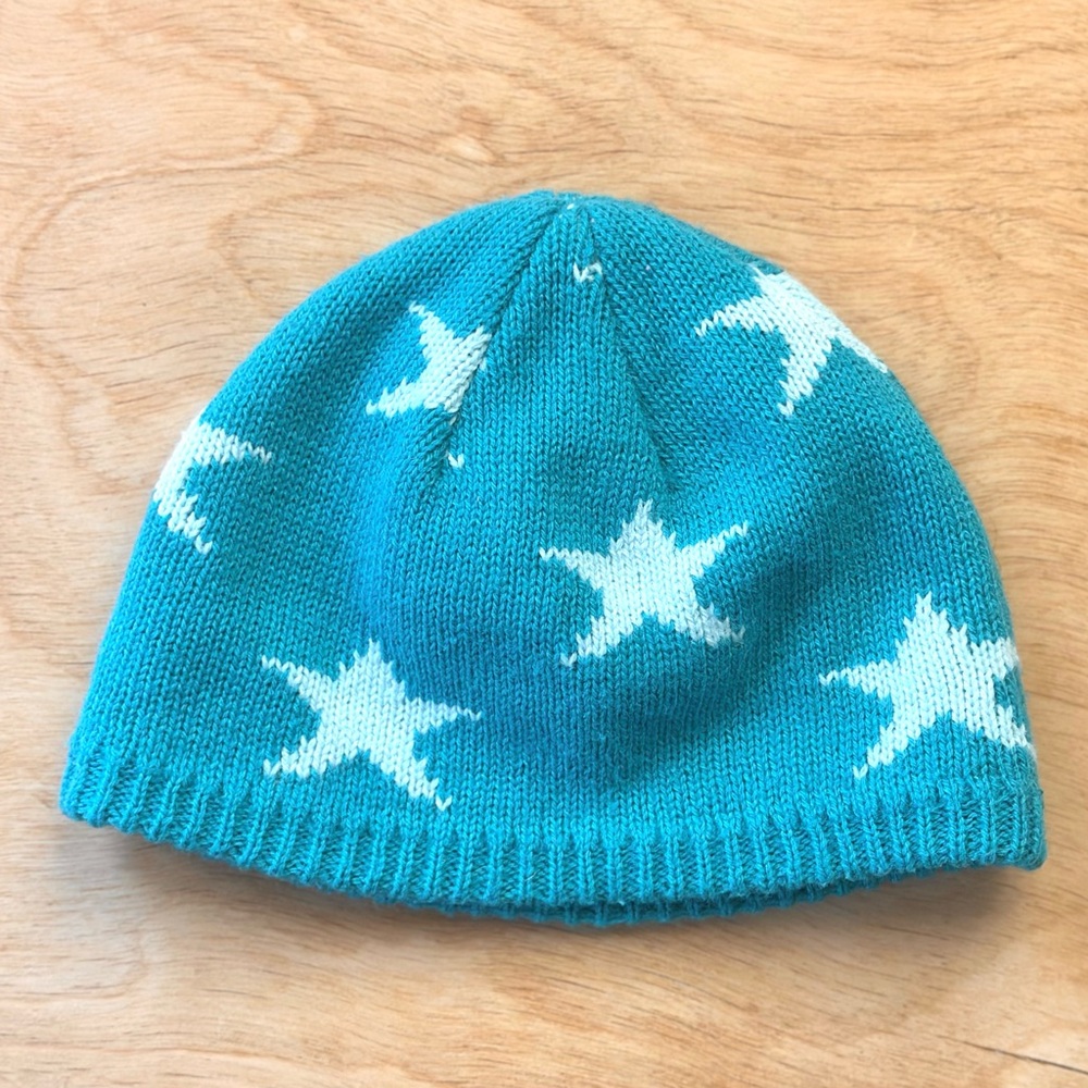Target Toddler Star Knit Beanie | Teal | Size Toddler
